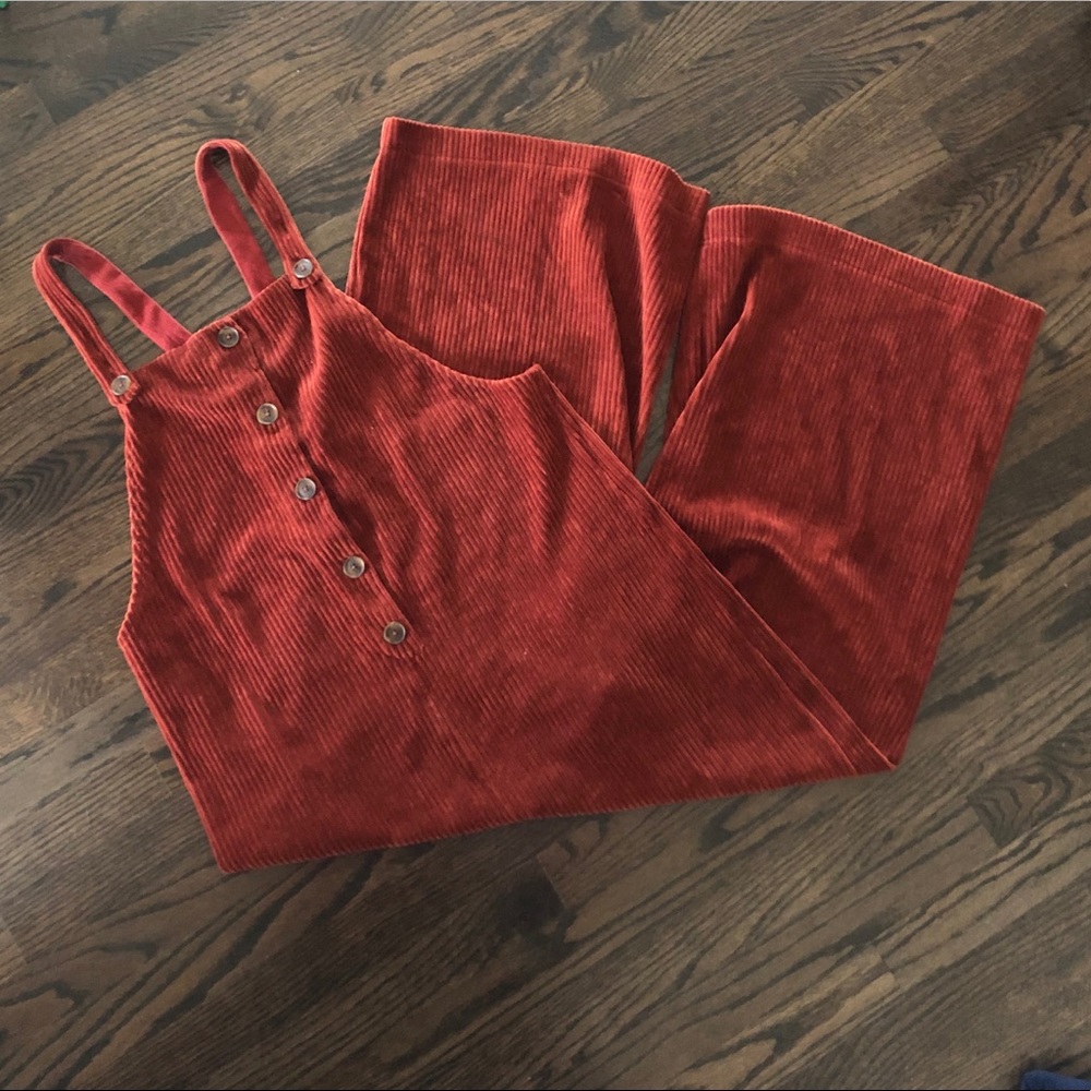Madewell Velour Corduroy Overalls